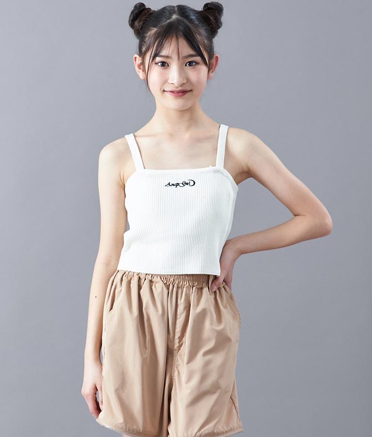 サマーニット 刺繍 キャミソール 913-7461