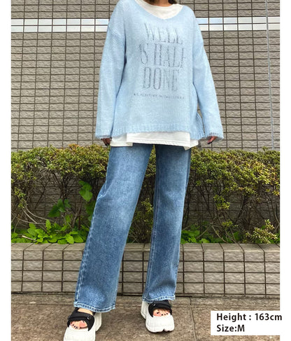 3つボタン ストレッチ ストレート デニム パンツ 792-9117