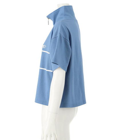 スポーティー ロゴ ハーフ ジップTシャツ 913-7362