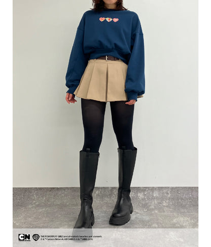 パワーパフ ガールズ ANAP コラボ スウェット トレーナー クロップド丈 裏毛 793-9150