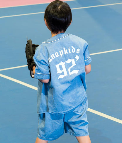 ベースボール 風 半袖 シャツ 424-3249