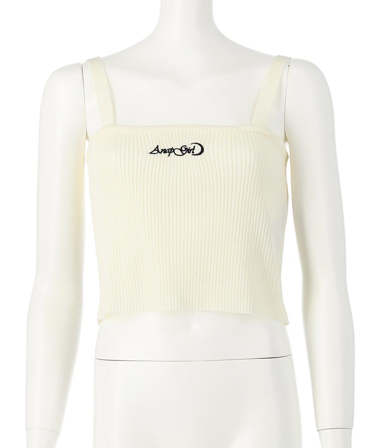 サマーニット 刺繍 キャミソール 913-7461