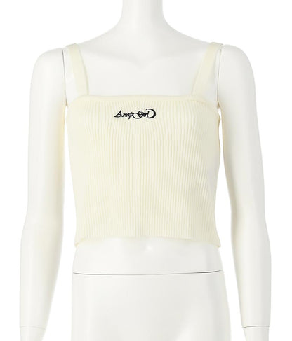 サマーニット 刺繍 キャミソール 913-7461