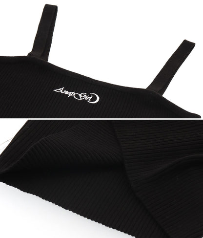 サマーニット 刺繍 キャミソール 913-7461