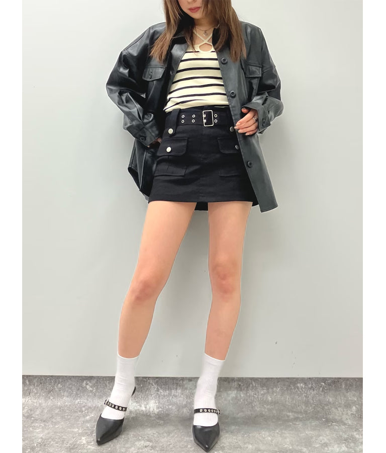 フェイクレザーCPOジャケット【セットアップ着用可】 794-9001