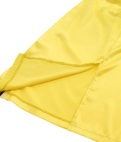 光沢 サテン ライン スカート 791-9160