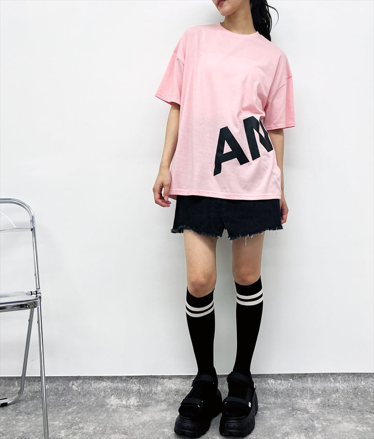 ANAP ロゴ 前後 プリント ビッグ Tシャツ 【親子お揃い】 793-9122