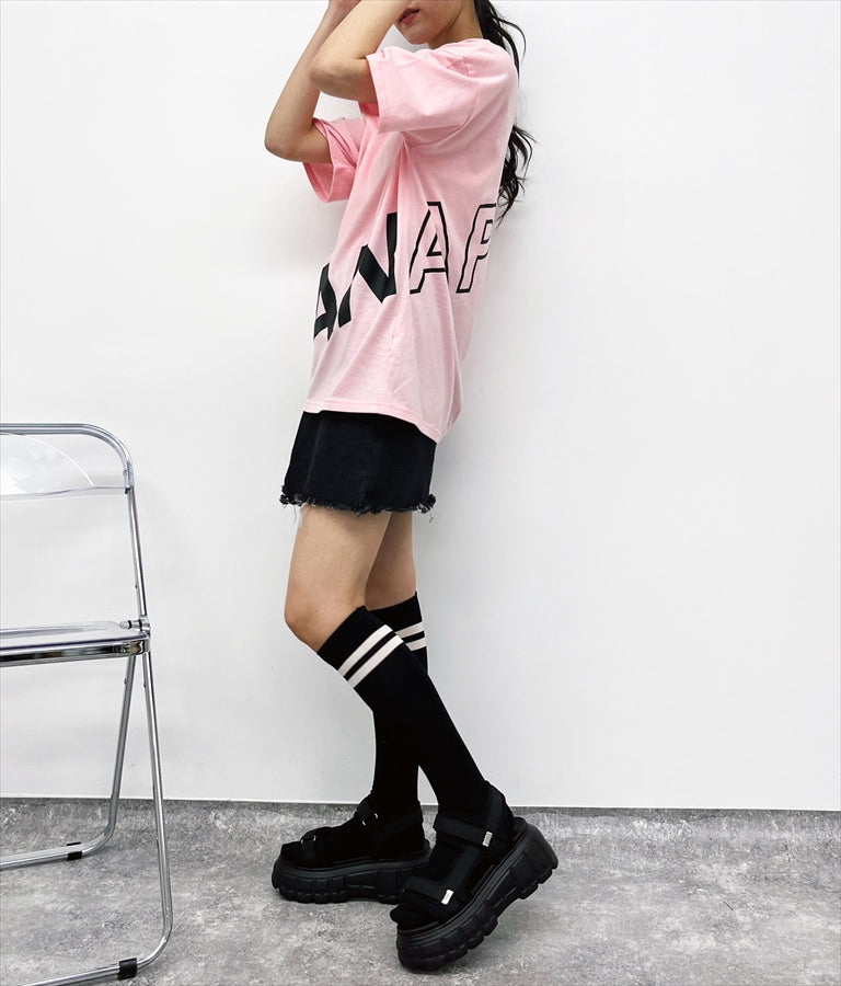 ANAP ロゴ 前後 プリント ビッグ Tシャツ 【親子お揃い】 793-9122