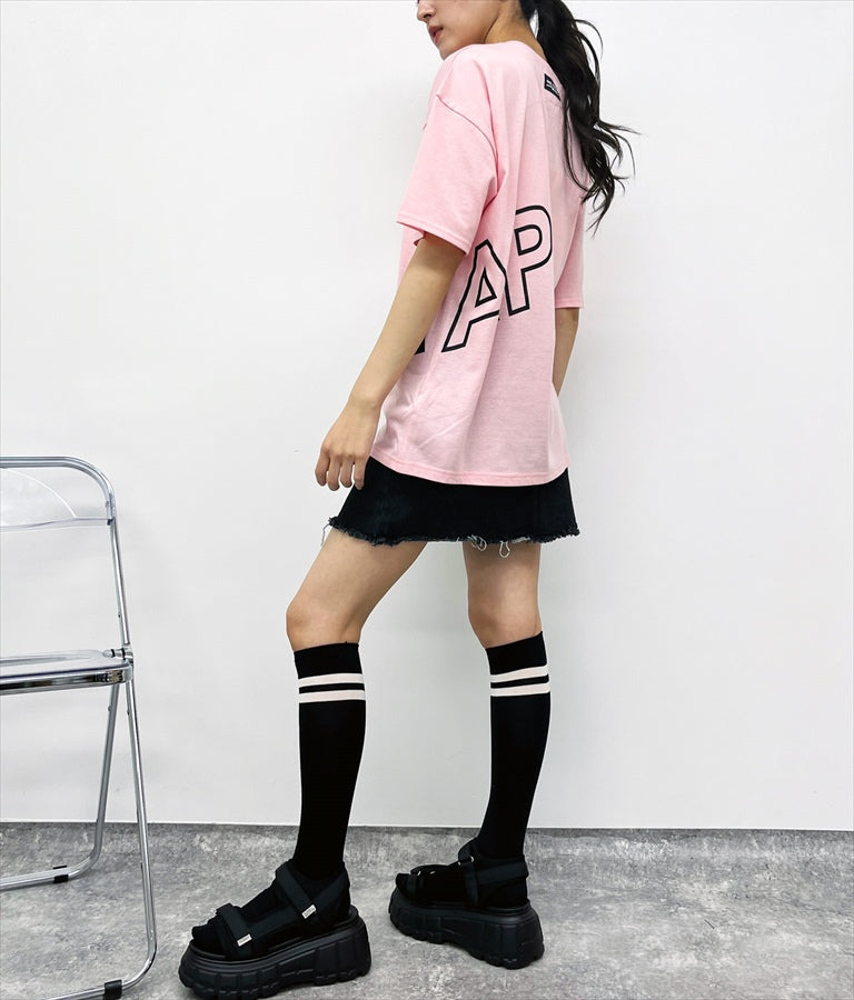 ANAP ロゴ 前後 プリント ビッグ Tシャツ 【親子お揃い】 793-9122