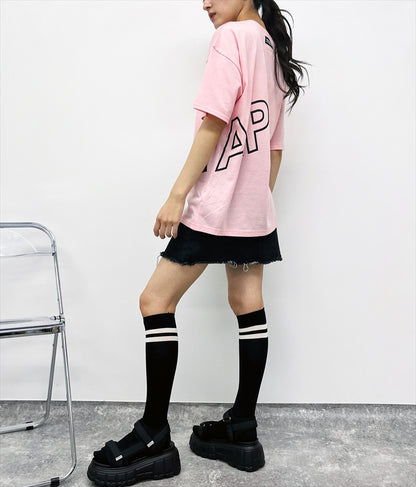 ANAP ロゴ 前後 プリント ビッグ Tシャツ 【親子お揃い】 793-9122