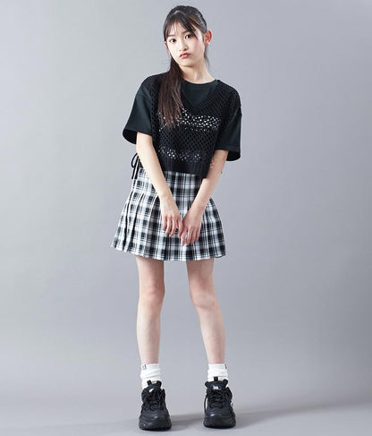 プリーツ スカート インパンツ付 911-7423