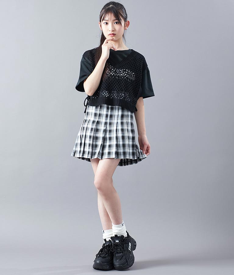 プリーツ スカート インパンツ付 911-7423