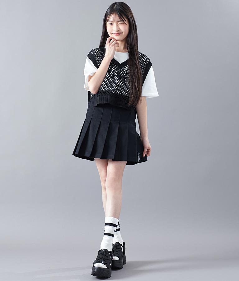 プリーツ スカート インパンツ付 911-7423