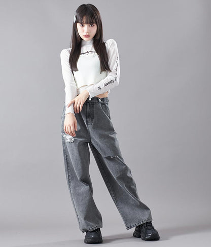 2WAY タトゥー 見え シアー トップス 913-7458