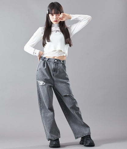 2WAY タトゥー 見え シアー トップス 913-7458