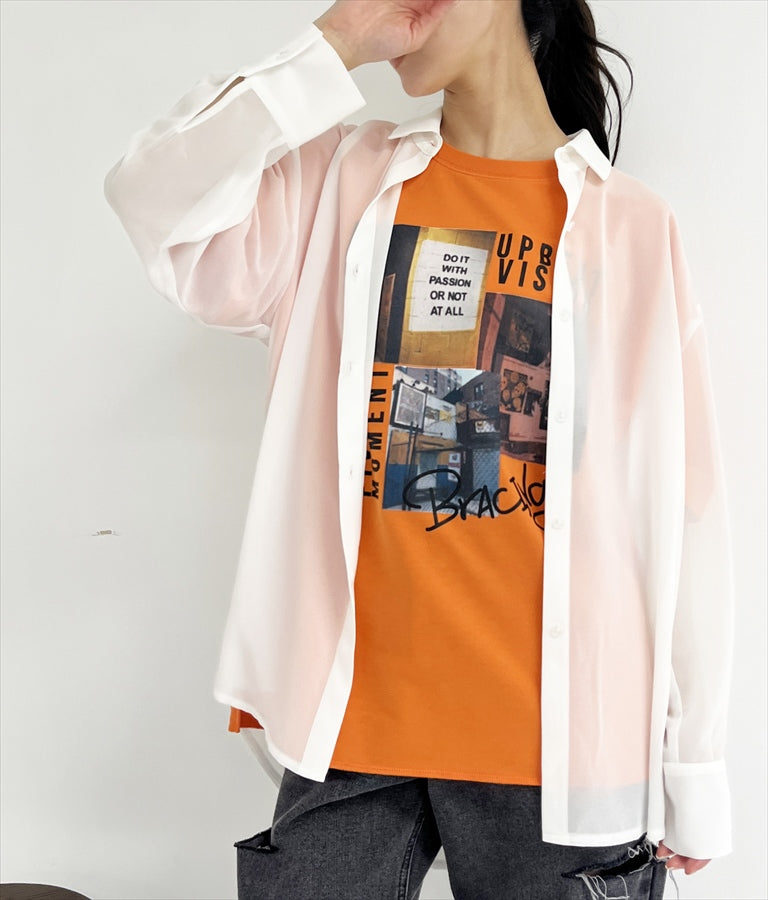 バックラウンド シアー シャツ 794-9159