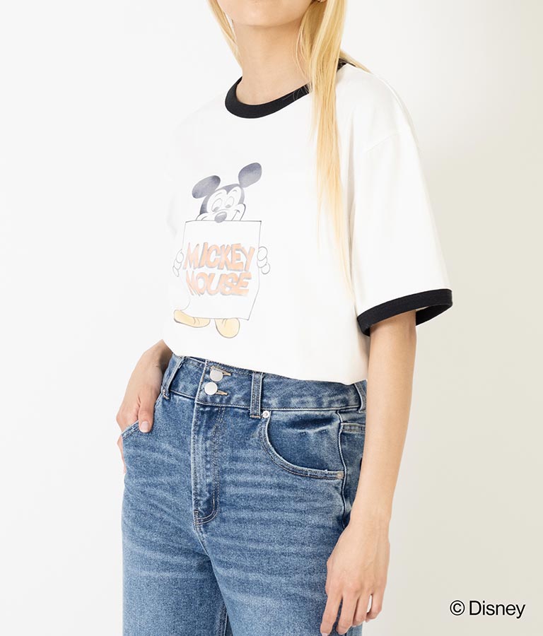 【ミッキーマウス】 ANAP リンガー Tシャツ