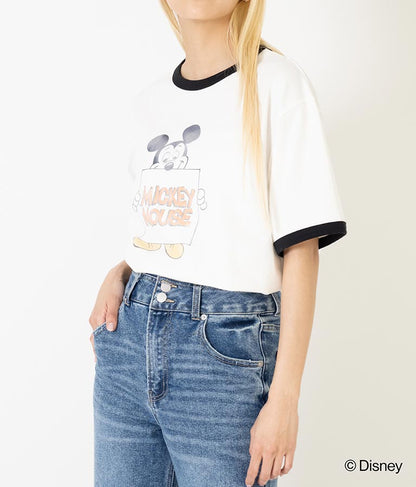 【ミッキーマウス】 ANAP リンガー Tシャツ