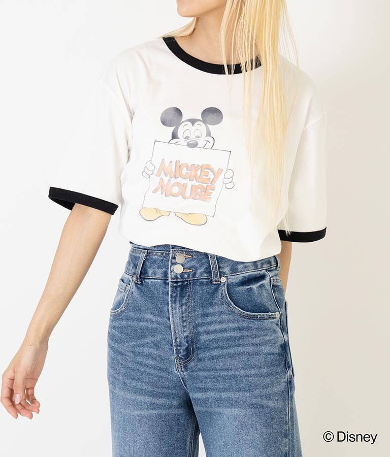 【ミッキーマウス】 ANAP リンガー Tシャツ 793-9166