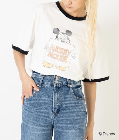 【ミッキーマウス】 ANAP リンガー Tシャツ 793-9166