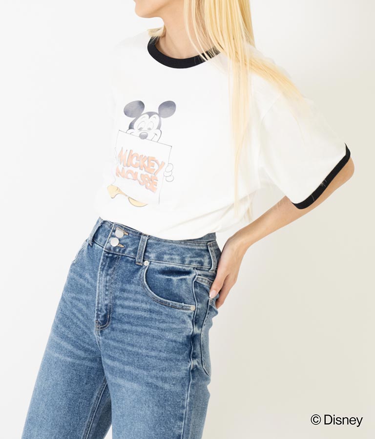 【ミッキーマウス】 ANAP リンガー Tシャツ 793-9166