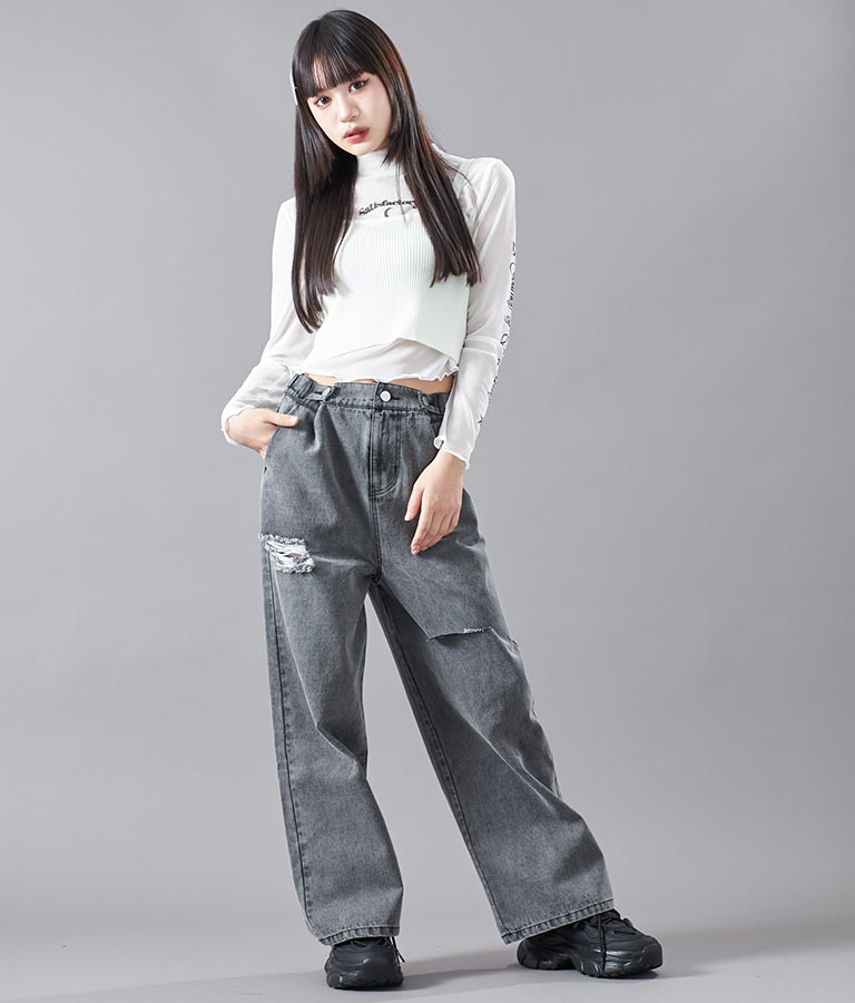 サマーニット 刺繍 キャミソール 913-7461