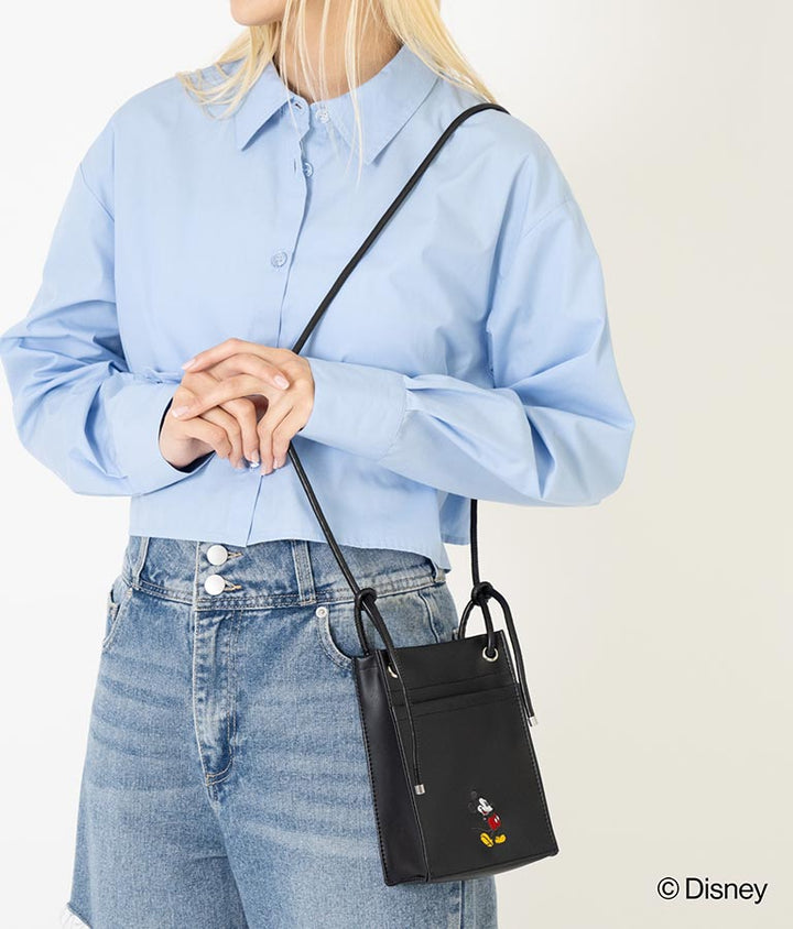 【ミッキーマウス】ANAP フェイクレザー ミニ ショルダー バッグ 799-9168