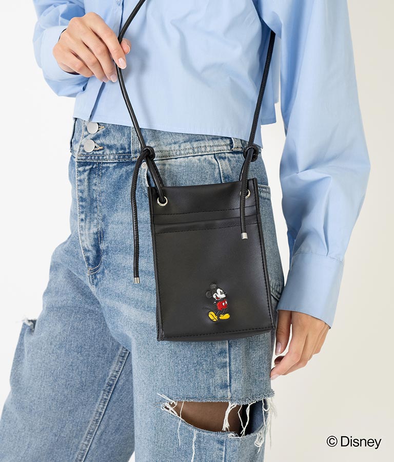 【ミッキーマウス】ANAP フェイクレザー ミニ ショルダー バッグ 799-9168
