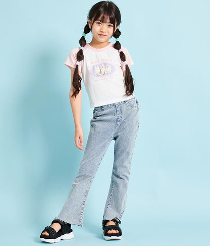 ねこ フォト プリント ラグラン Tシャツ 423-3252