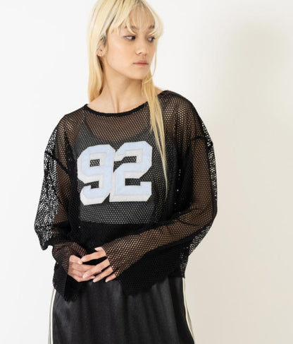 メッシュ ナンバリング トップス