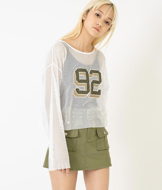 メッシュ ナンバリング トップス 793-9164