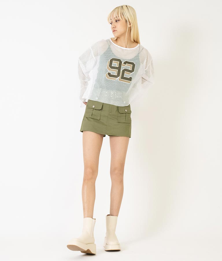 メッシュ ナンバリング トップス 793-9164