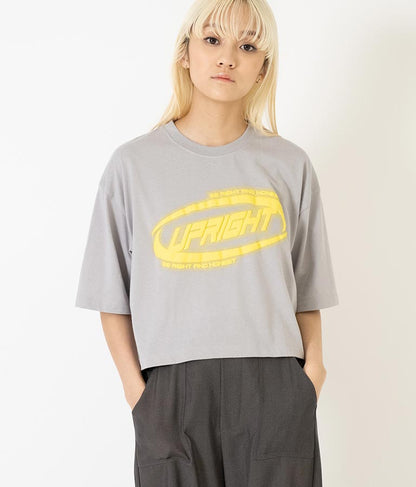 スプレー プリント クロップド Tシャツ 793-9172