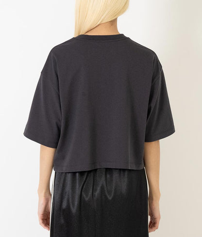 スプレー プリント クロップド Tシャツ 793-9172