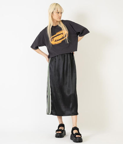 スプレー プリント クロップド Tシャツ 793-9172