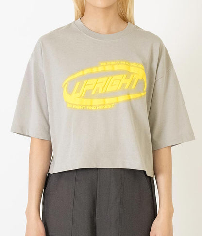 スプレー プリント クロップド Tシャツ 793-9172