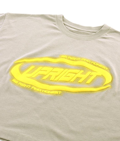 スプレー プリント クロップド Tシャツ 793-9172