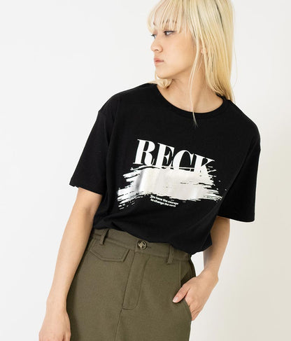 箔ペイント プリント Tシャツ 793-9171