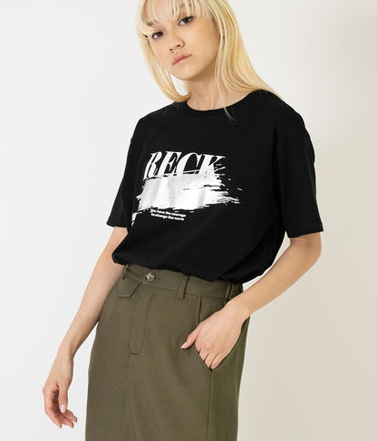 箔ペイント プリント Tシャツ 793-9171