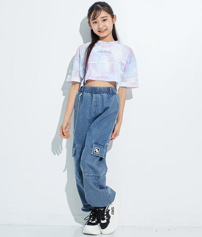 ANAPR+S【リラスポ】ショート丈 袖メッシュ Tシャツ(吸水速乾加工)