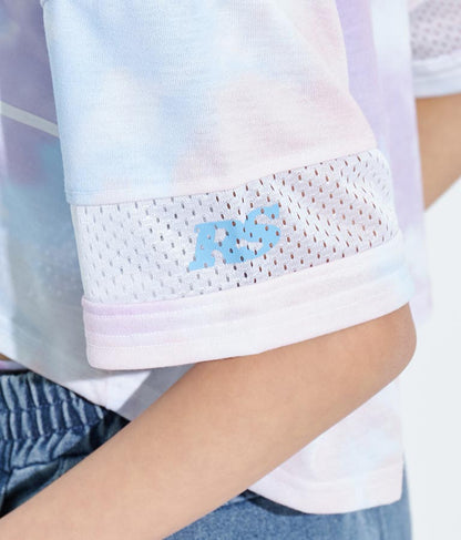 ANAPR+S【リラスポ】ショート丈 袖メッシュ Tシャツ(吸水速乾加工) 913-7441