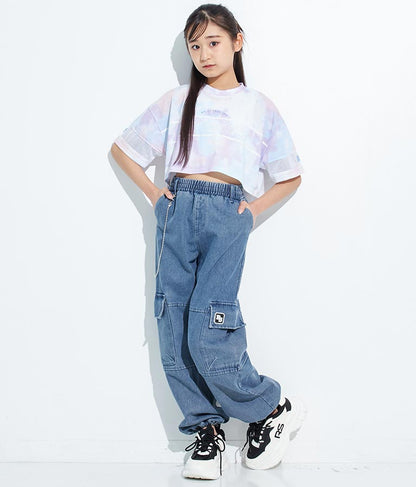 ANAPR+S【リラスポ】ショート丈 袖メッシュ Tシャツ(吸水速乾加工) 913-7441