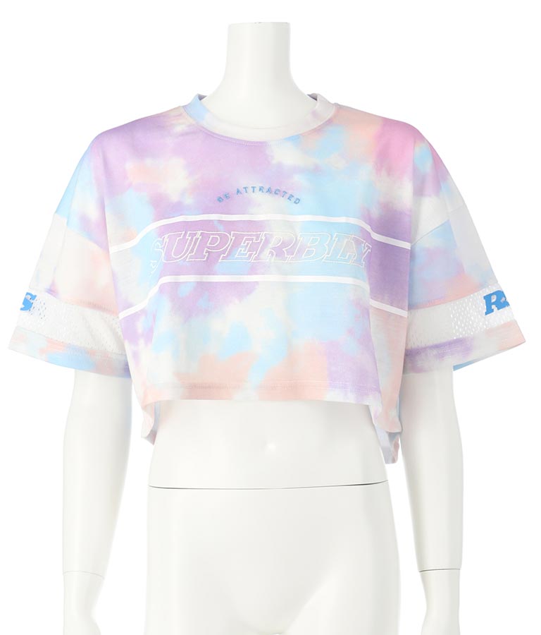 ANAPR+S【リラスポ】ショート丈 袖メッシュ Tシャツ(吸水速乾加工) 913-7441