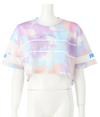 ANAPR+S【リラスポ】ショート丈 袖メッシュ Tシャツ(吸水速乾加工) 913-7441