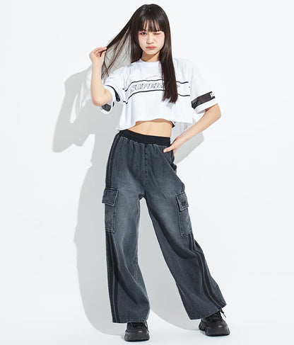 ANAPR+S【リラスポ】ショート丈 袖メッシュ Tシャツ(吸水速乾加工) 913-7441