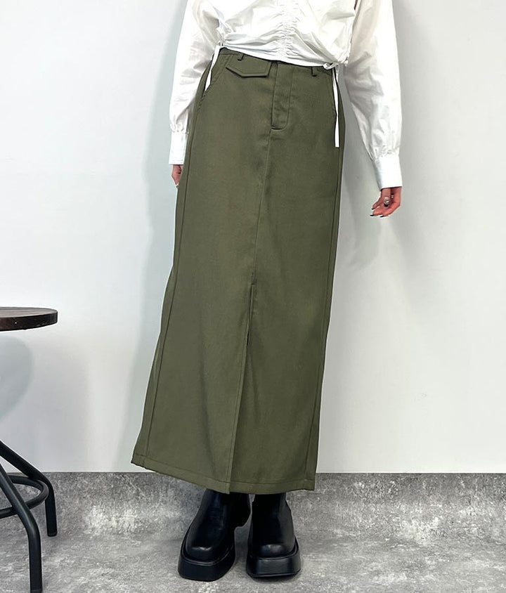 フロント スリット ロング スカート 151-5574