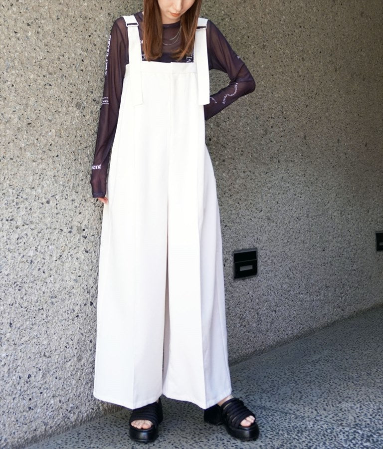 ベルト デザイン ワイド サロペット 797-9147