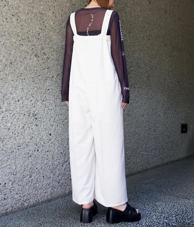 ベルト デザイン ワイド サロペット 797-9147