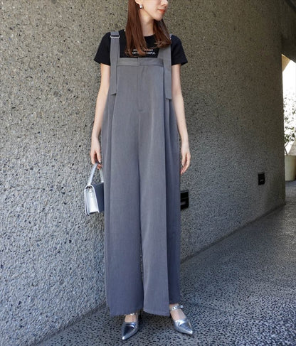 ベルト デザイン ワイド サロペット 797-9147