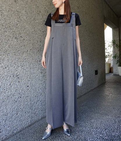 ベルト デザイン ワイド サロペット 797-9147